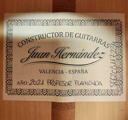 JH Profesor flamenca label 2021